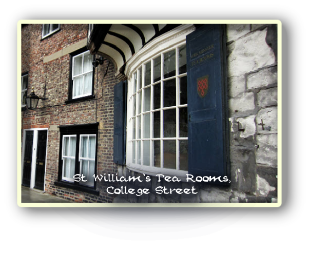 St William’s Tea Rooms,
College Street
